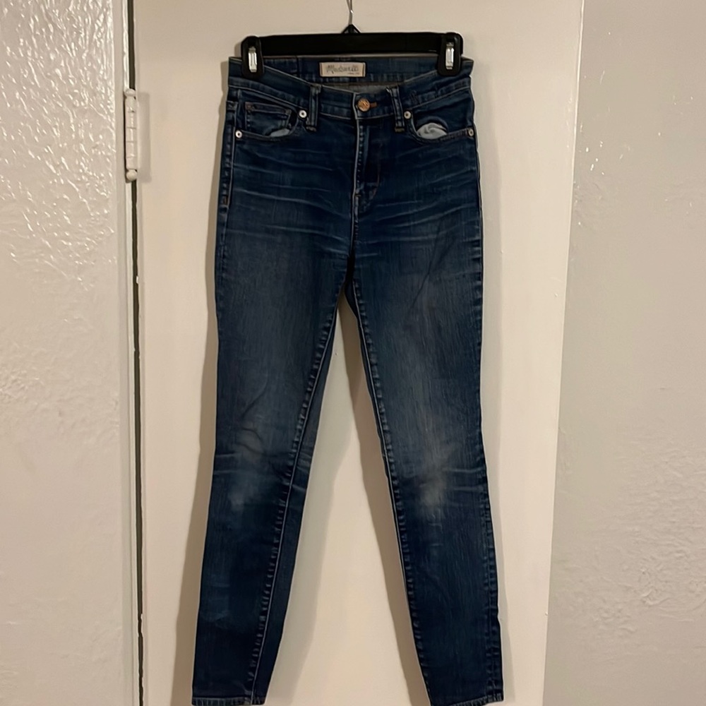 Madewell high riser skinny jeans